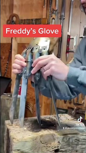 Blacksmith Freddy Krueger Making Armor