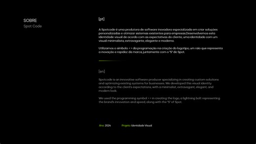 SpotCode / Visual identity - Briela Gameiro