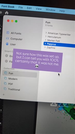 Prints & Repeat - Design and Print Services on Instagram: "And Marker Felt? Who set this up? The delegates from the Papyrus font must have some plan I guess to make the world more "fun". 💀"