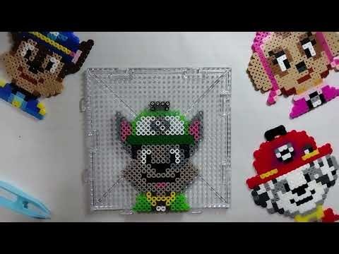 アイロンビーズでパウパトロール！！ロッキー編