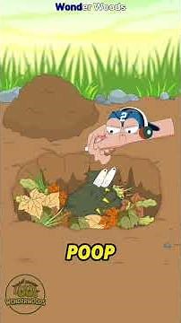 Turn poop into treasure!100 days of composting leaves & scraps = organic fertilizer for a triple win