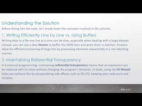 Efficiently Write JSON to a File with Referential Transparency in Scala