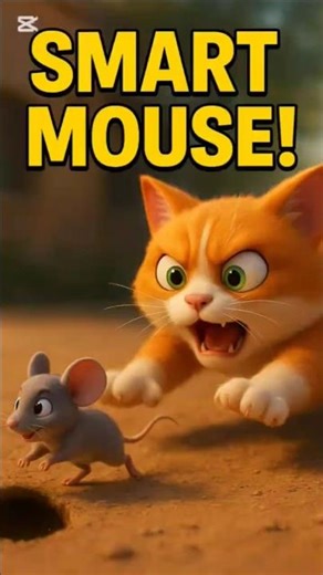 “The Smart Mouse vs The Tricky Cat 🐱🐭 | 3D Funny Story | Moral Short Film”