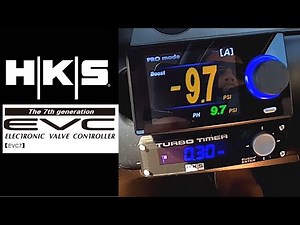 HKS EVC 7 wiring install review test, full color display, menu settings, Nissan GTR