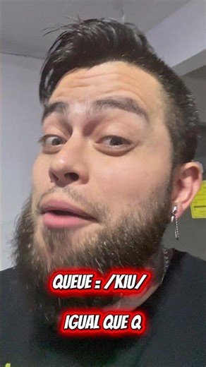 La pronunciación de “queue” #aprenderinglés #pronunciaemingles #englishtips #inglesencasa #inglés