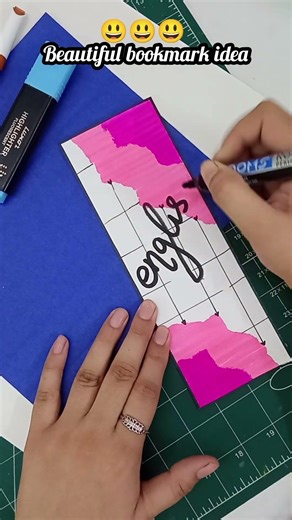 Make your notebook aesthetic 🎀 DIY bookmark idea #ytshorts #shortvideo #art #diy ‪@createwithme6145‬