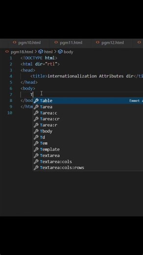 HTML Dir Attribute Explained ⚡ RTL Text Demo | #HTML #Coding #Shorts