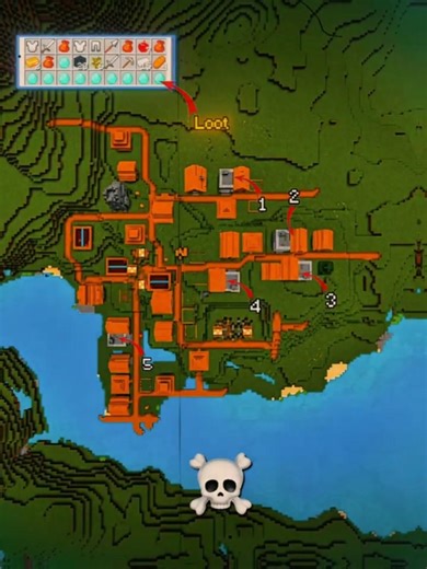 Minecraft Easy Starter Seed Moment ☠️ #minecraft #minecraftshorts #minecraftmoments #minecraftseeds