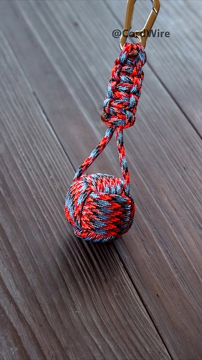 Handmade Monkey Fist Paracord Keychain