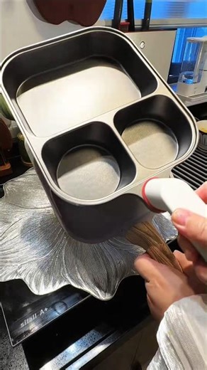 Sectioned Frying Pan - Easy Cooking, No Sticking #gadgets #kitchen #shorts