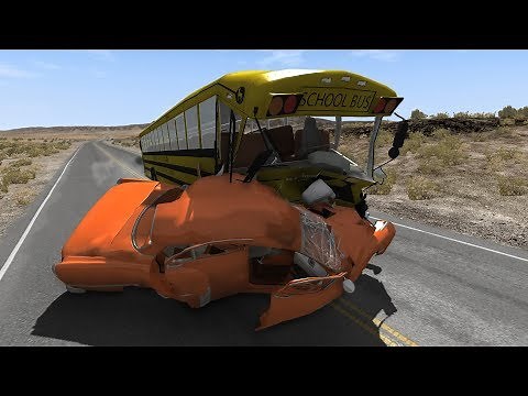 "Bus Crush" Crashes | BeamNG.drive