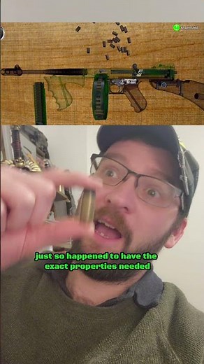 Thompson Submachine Gun Details #history #educational #military #ww2 #ww2history