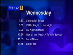 ITV1 Menu - 12th September 2001