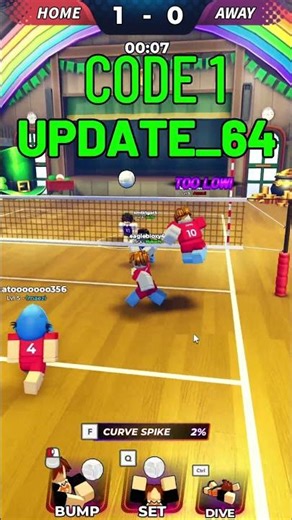 ALL WORKING UPDATE 64 CODES FOR VOLLEYBALL LEGENDS IN APRIL 2026 | ROBLOX VBL CODES