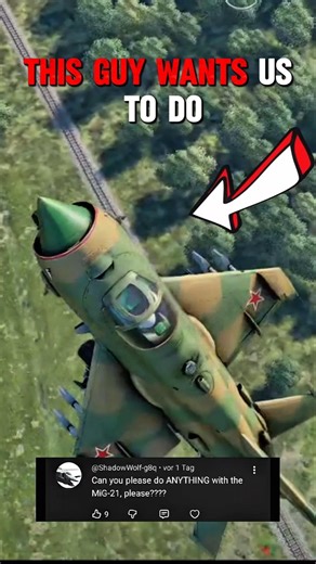 MIG 21 Landing on a Train track in War thunder!!! #warthunder #shorts #landing
