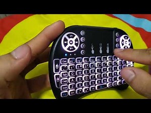 Encender luz led de mini teclado 20 colores para smart xbox pc y celular.