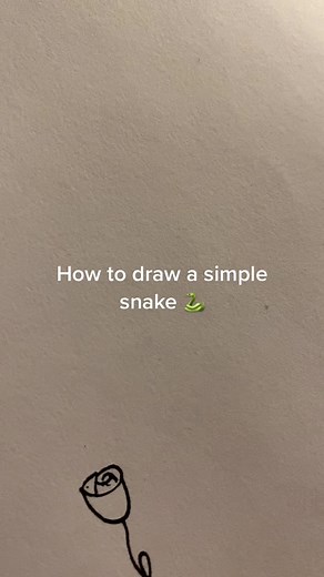 Drawing Tutorial: How to Draw a Simple Snake 🐍