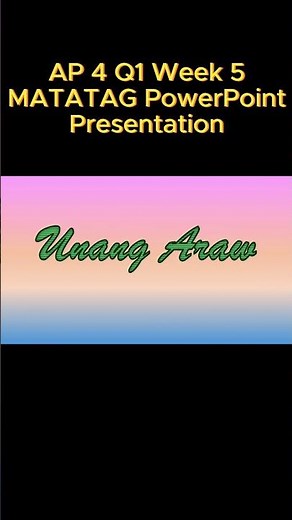 Araling Panlipunan 4 Q1 Week 5 MATATAG PowerPointPresentation #matatagcurriculum #matatag #grade4
