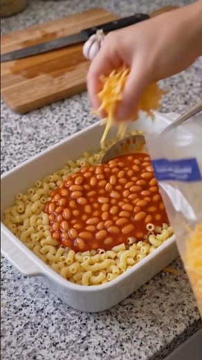🍝🥫 Baked Beans Pasta Casserole