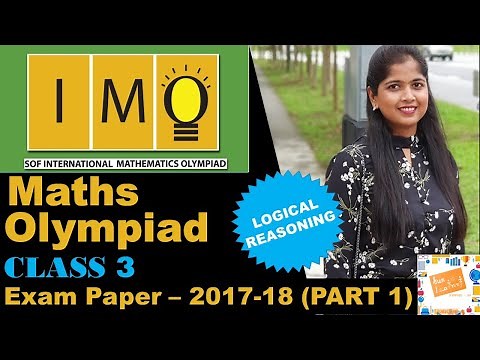 IMO Maths Olympiad - Class 3 - Exam Paper - Part 1 : Logical Reasoning
