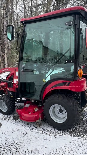 2022 • Mahindra eMax20s • 4x4 • 19.4HР • 122 Hours • Cab • Loader & Quick Attach Bucket • 60" HLA 1000 Manual Adjust Snow Plow • 50" Mid-Mount Mower #jandssalesservicerentals #Vermont #veteranowned #deliveryavailable #FinancingAvailable #NewArrival #dieselpower #tractorpeople | J&S Sales-Services-Rentals LLC