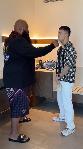 Hafu Go | YouTuber on Instagram: "Tortilla slap challenge with Power Slap champ"