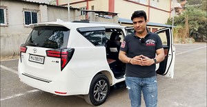 Toyota Innova Crysta G variant gets customised interiors and aftermarket tail lamps