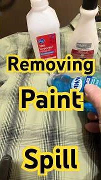 Paint On Shirt? EZ Solve! #Paint #Removal #Easy