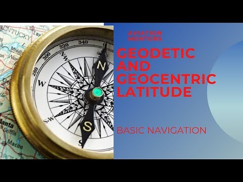 GEOCENTRIC AND GEODETIC LATITUDE BASIC NAVIGATION