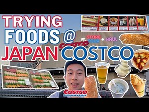 Trying JAPAN COSTCO FOOD COURT Items - COSTCO JAPAN STORE TOUR and Shopping Haul