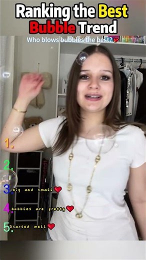 Ranking the Best Bubble Trend #shorts
