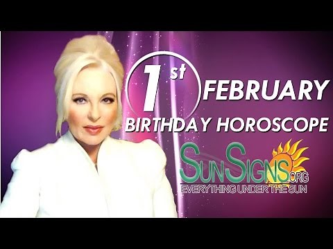 February 1st Zodiac Horoscope Birthday Personality - Aquarius - Part 1