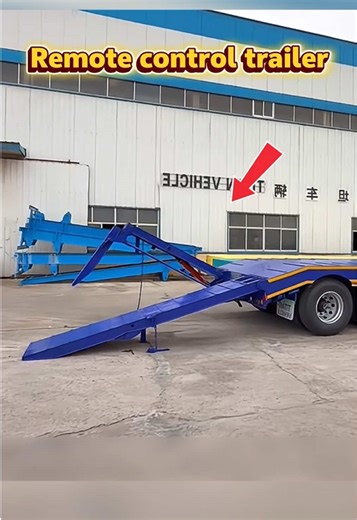 Remote control #trailer. 80 ton low bed #trucktrailer. If you need this trailer,you can contact me! #trucksforsale #truck #heavyhaul
