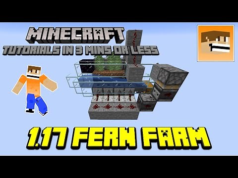Fern Farm - Minecraft Tutorials in 3 minutes or less | Minecraft 1.17