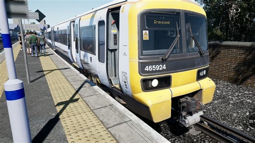 【虚拟铁道调研】TSW5 模拟火车世界5 英铁465/9型 东南铁路 2U22 Dartford→Gravesend 原速前方展望POV