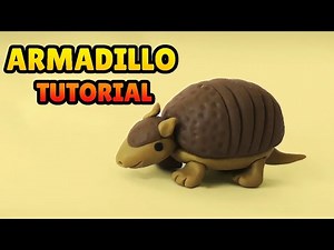 🔴 DIY How to Make ARMADILLO - Polymer Clay, plastilina and Fondant Tutorial