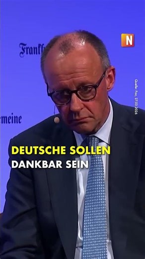 Chancellor Merz: The Germans should be grateful! #nius #niuslive #politics