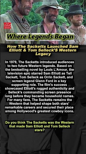 In 1979, Sam Elliott & Tom Selleck Became Western Legends #shortvideo #hollywood #samelliott