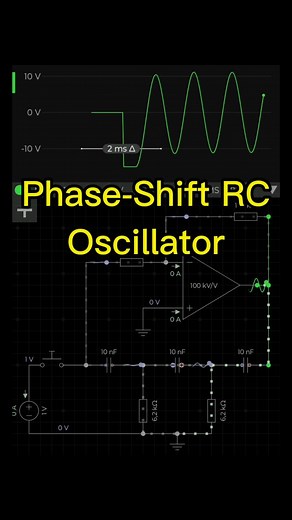 Electronics by Prof. Rodrigo Varella Tambara | The phase-shift RC oscillator is a type of electronic oscillator that generates sinusoidal waveforms. It operates by using a feedback... | Instagram
