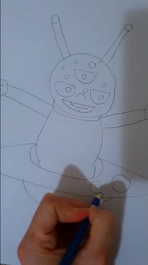 How to draw alien step by step #easydrawing #drawingideas #drawing4kids 😍🥰🥰😁😍🥰