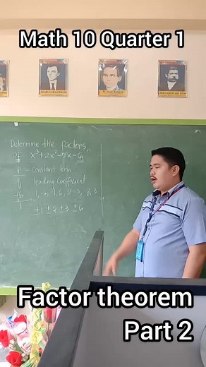 Factor theorem #sirmoi Math10 Quarter 1 #fyp