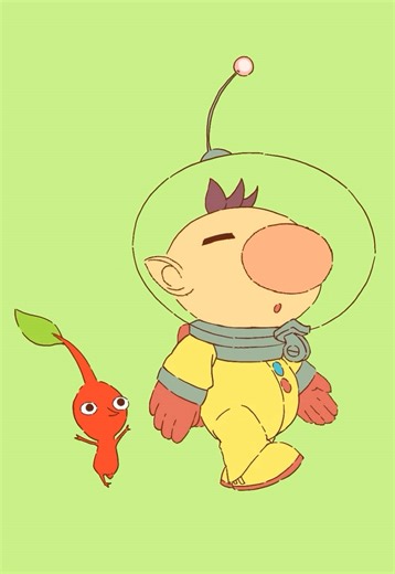 Fan-animation of Pikmin 🌱🌼 #pikmin #ピクミン #手書きアニメ #2danimation | Anime