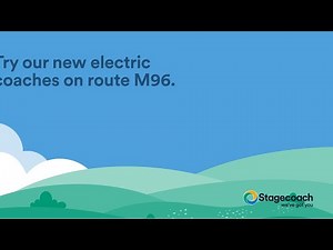 Try our new electric coaches on route M96 Inverness to Aberdeen