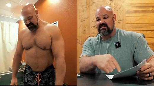 Brian Shaw Shares Body Fat Testing During 40-Pound Weight Loss Transformation