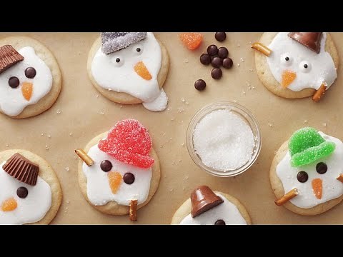 Super-Easy Melted Snowman Cookies | Pillsbury Recipe