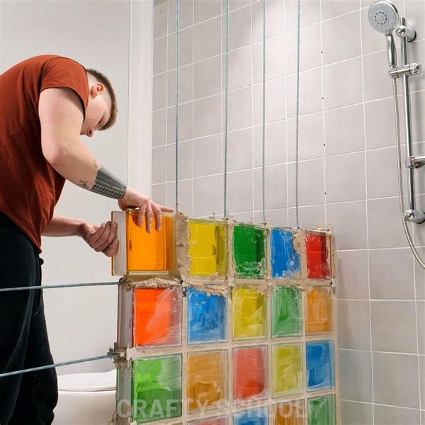 Unique DIY Glass Wall! | Crafty School