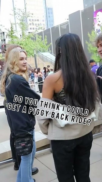 Asking Random People for a Piggyback ride😂