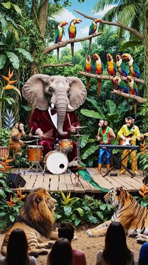 Jungle Ka Sabse Funny Animal Concert! 🐘🎶#shorts#short#viral#trendingshorts