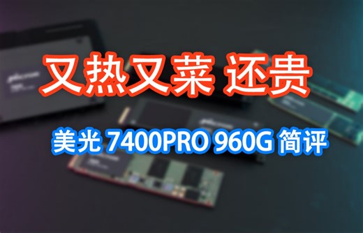 又热又菜 但它是极少数2280大船之一——美光 7400PRO 960G版简评