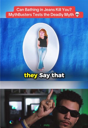 Can bathing in jeans actually kill you? 💀 MythBusters investigates this terrifying myth by testing whether wet jeans can block blood circulation and cause pulmonary embolism. Using fake legs and realistic simulation, discover the scientific truth! 🔬 What do you think will happen? Comment your prediction! Follow for the results and more amazing experiments! ⚠️ #MythBusters #ScienceExperiment #MythBusted #ScientificTest #scienceexperiments